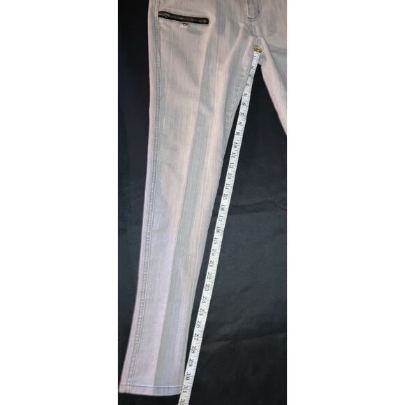 DAANG GOODMAN TRIPP NYC GRAY WASHED ZIP ACCENT JEGGING SKINNY JEANS Size 11 - Picture 7 of 15